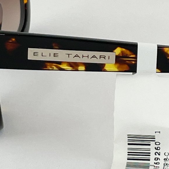 Elie Tahari Black & Gold Tortoise Sunglasses MSRP $158 main image 5